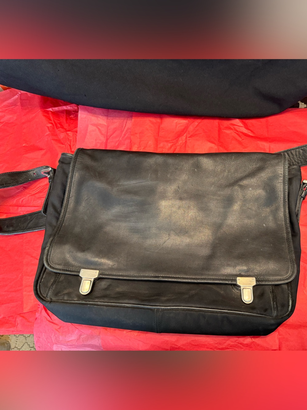 Coach Leather Laptop Messenger Bag Style 5100 – B0L Serial – Business Briefcase